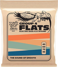 Load image into Gallery viewer, ERNIE BALL FLATWOUND GROUP IV 2808 ELECTRIC BASS STRINGS - 40-95 GAUGE
