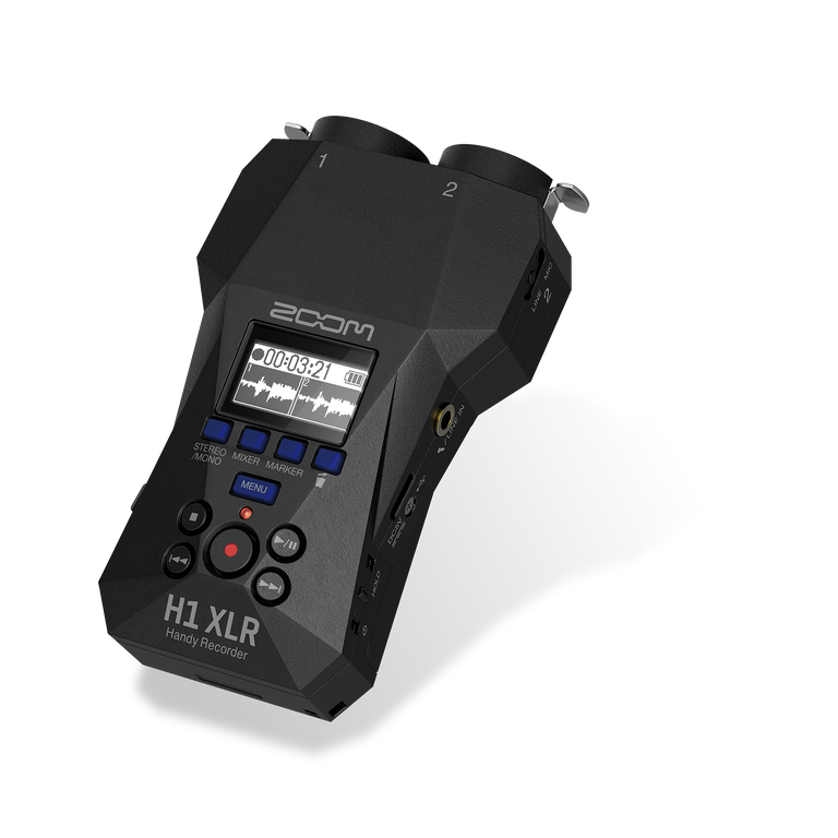 Zoom H1 XLR 2 Channel Handheld Digital Audio Recorder - Black ZH1XLR