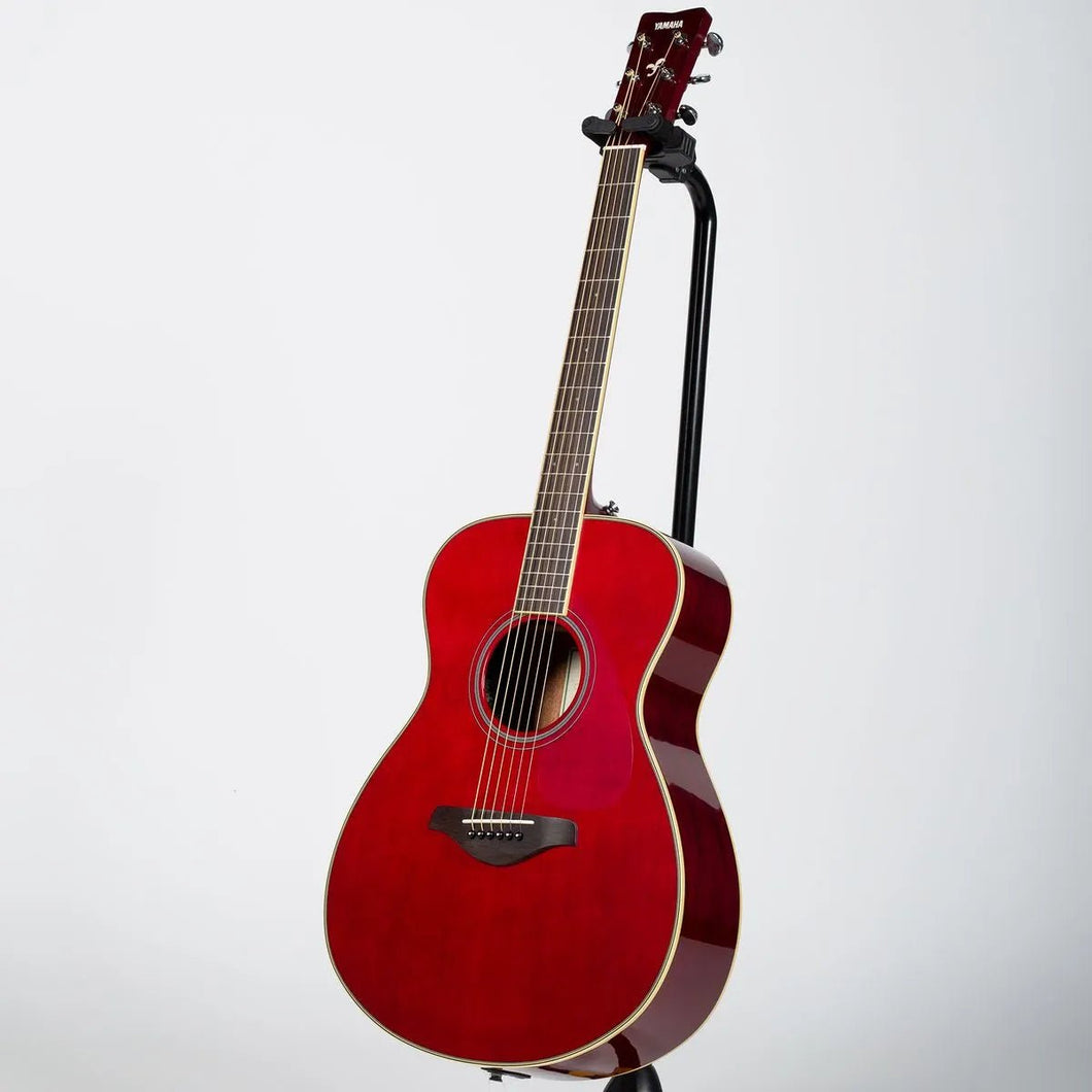 Yamaha FS-TA TransAcoustic Guitar - Ruby Red with Hardshell Case - PRE OWNED