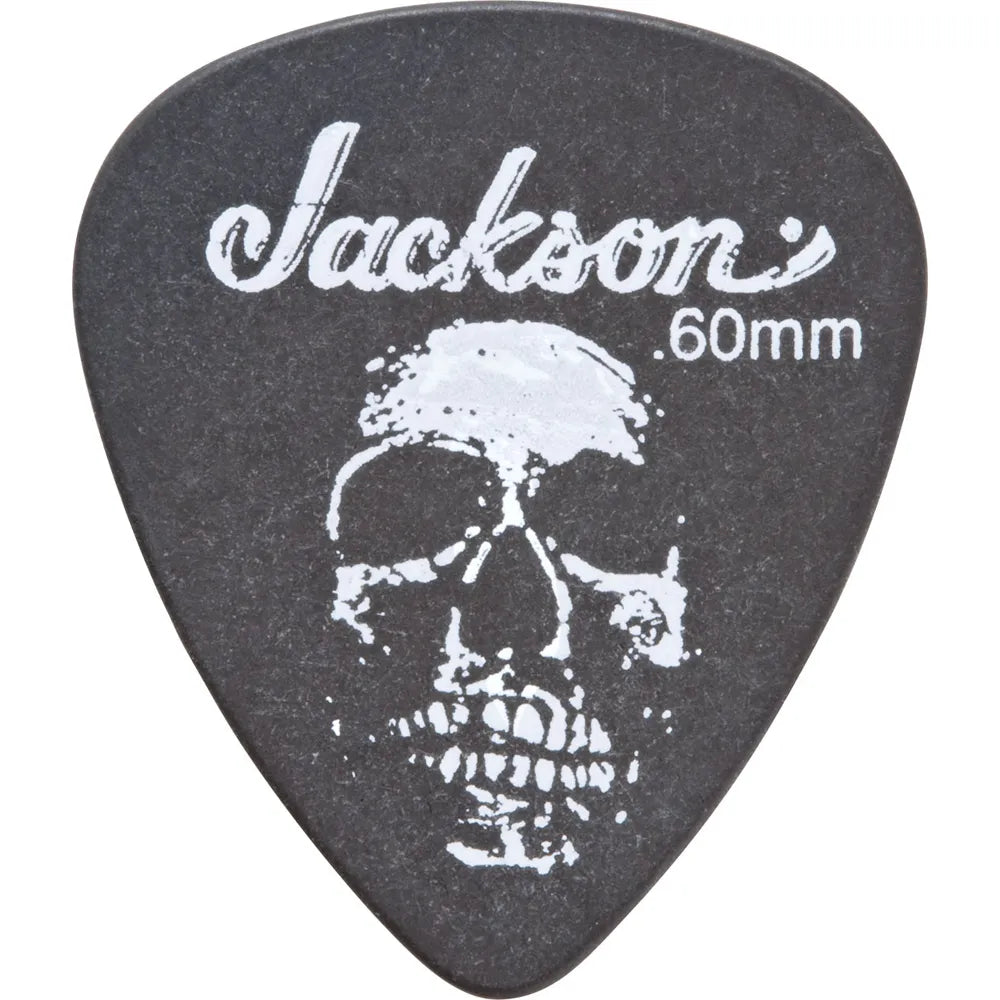 Jackson Skull Picks - Thin, 451 Shape, Black, 12 Pack