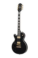 Epiphone EIGLPCEBGHLH Les Paul Custom Left Handed Electric Guitar (Ebony)