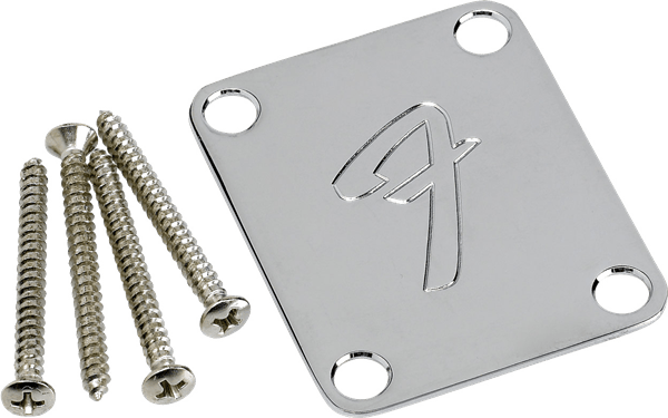 Fender 4-Bolt 70's Vintage Style F Logo Neckplate