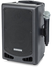 Load image into Gallery viewer, Samson Expedition XP208w 4-Channel Rechargeable Portable PA with Bluetooth Connectivity and XPD2 Wireless Microphone
