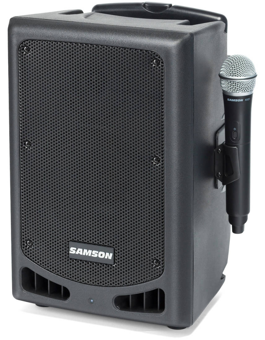 Samson Expedition XP208w 4-Channel Rechargeable Portable PA with Bluetooth Connectivity and XPD2 Wireless Microphone