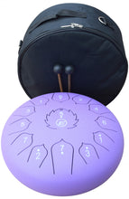 Load image into Gallery viewer, Tongue Drum / Steel Handpan Drum with Accessories 13 Note / 12 Inch - PURPLE
