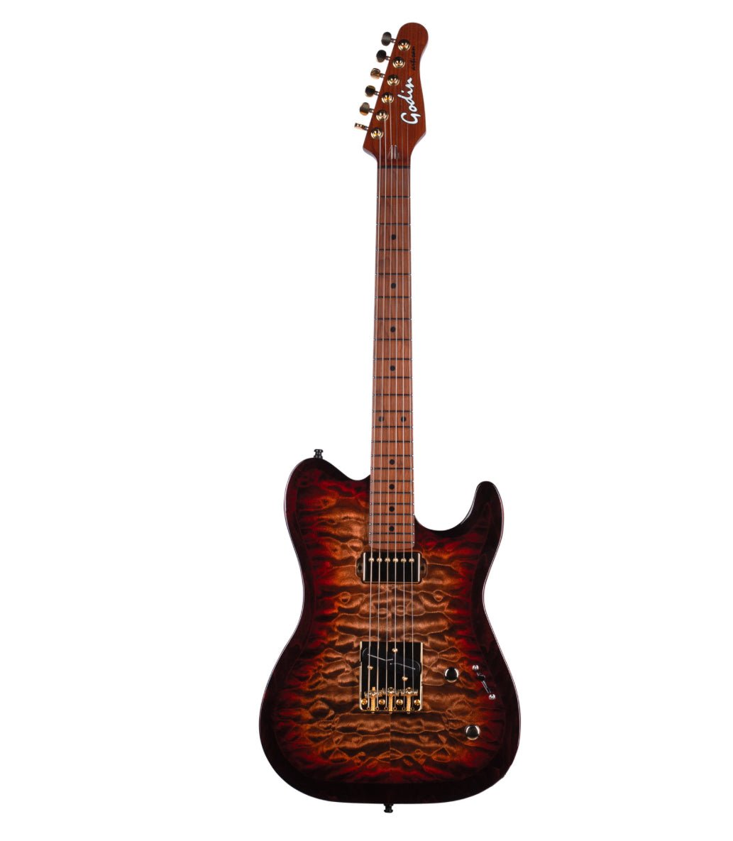 Godin 053452 Artisan TC Whiskey Burst MN Electric Guitar - MADE IN CANADA