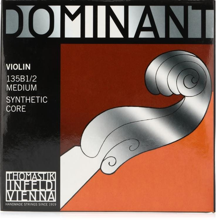 Thomastik-Infeld 135B Dominant Violin String Set - 1/2 Size With Steel Ball-end E