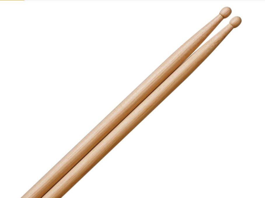 Hickory Wood Tip Rock Drumsticks