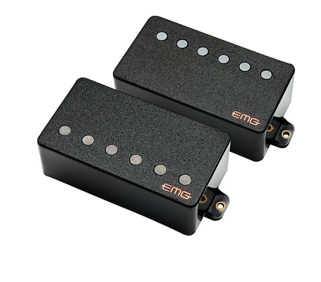 EMG Dual Mode 57TW/66TW-LS Dual Pickup Set, Long Shaft Pots - BLACK