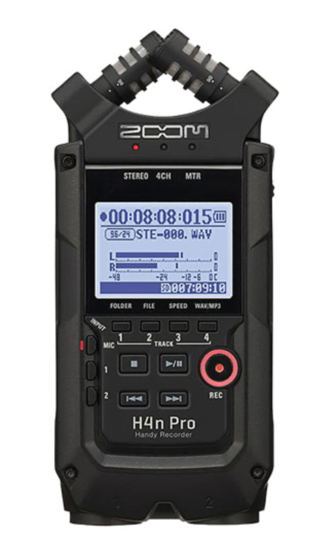 Zoom H4n Pro Handy 4-Track Digital Recorder - Black