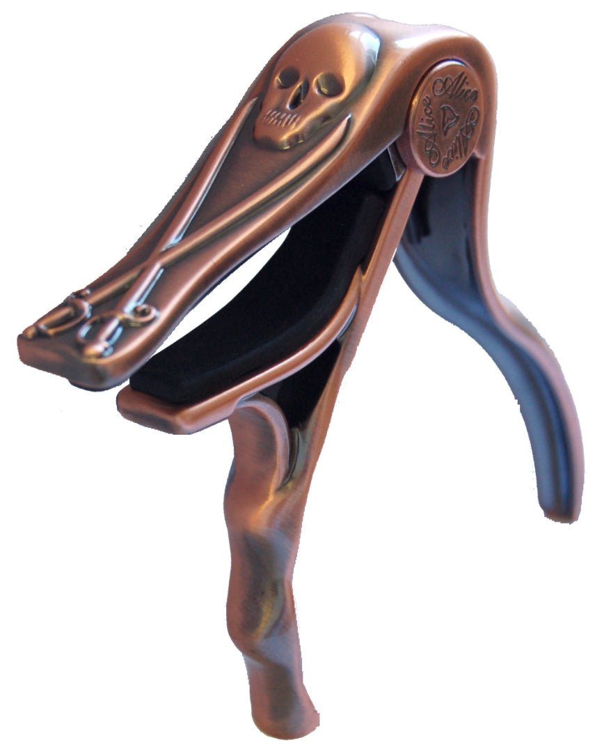 ALICE BRONZE SKULL GUITAR CAPO
