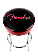 Load image into Gallery viewer, Fender Red Sparkle Logo Barstool - 30&#39;&#39;
