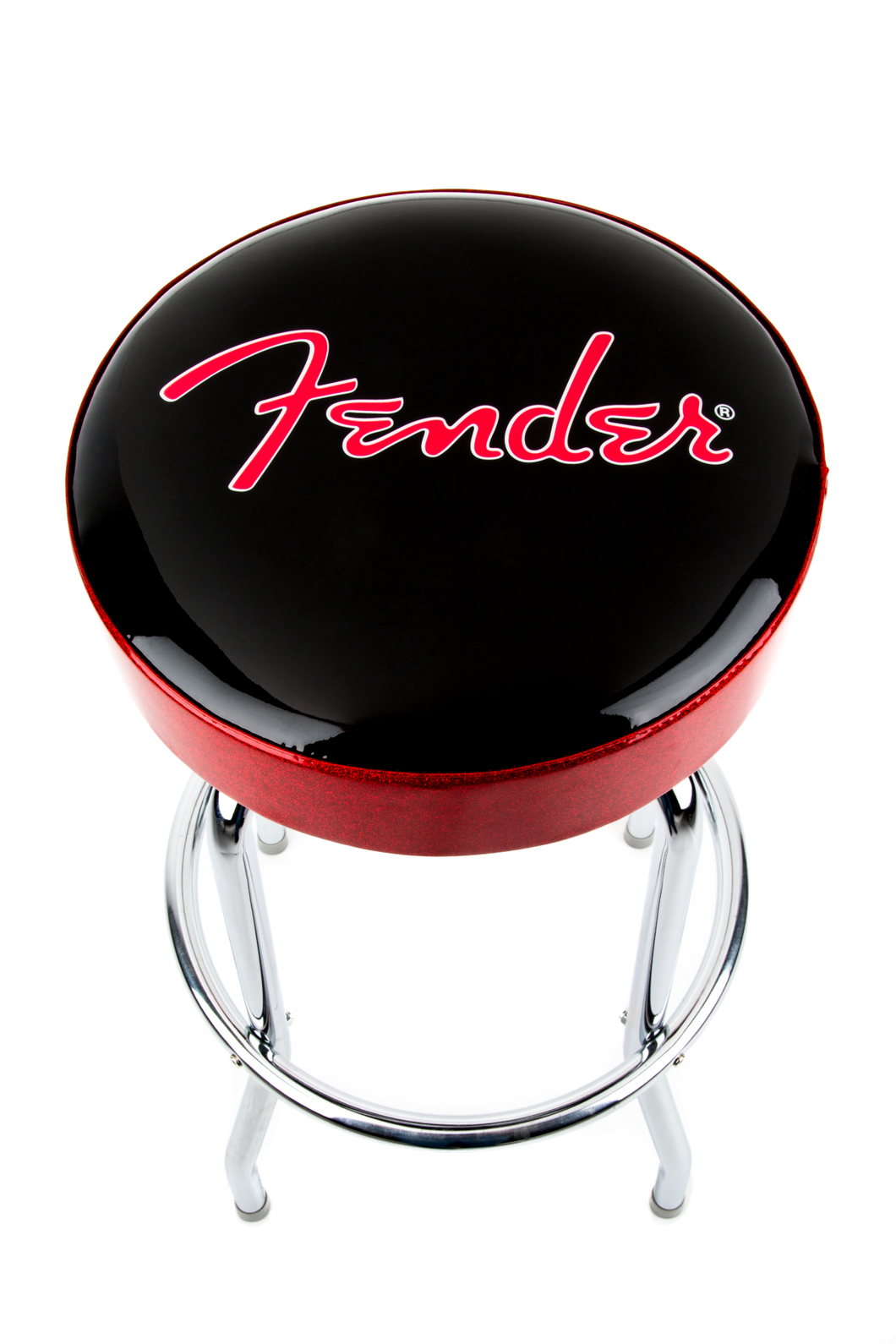 Fender Red Sparkle Logo Barstool - 30''