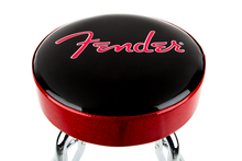 Load image into Gallery viewer, Fender Red Sparkle Logo Barstool - 30&#39;&#39;
