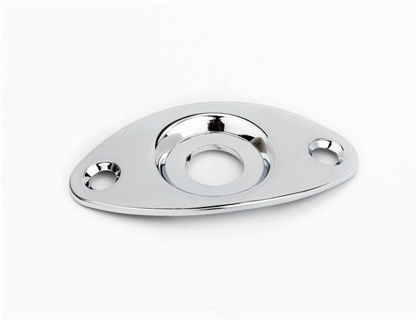 Fender® Football Shape Jack Plate – Chrome