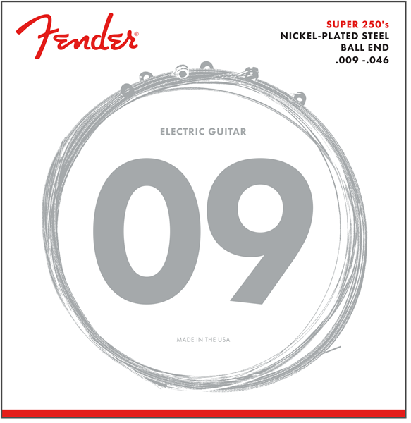 Fender 250LR Nickel Plated Steel Electric Strings 9-46