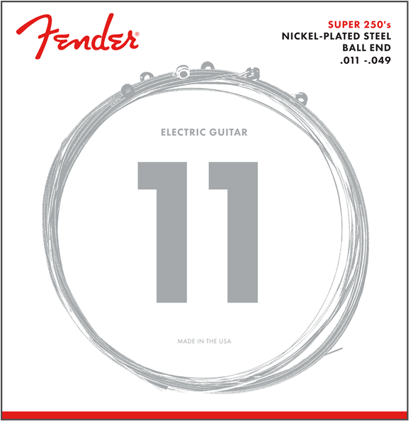 Fender 250M Nickel Plated Steel Electric Strings 11-49
