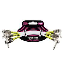 Load image into Gallery viewer, Ernie Ball 6&#39;&#39; Pancake Patch Cables - 3 Pack - Various Colours
