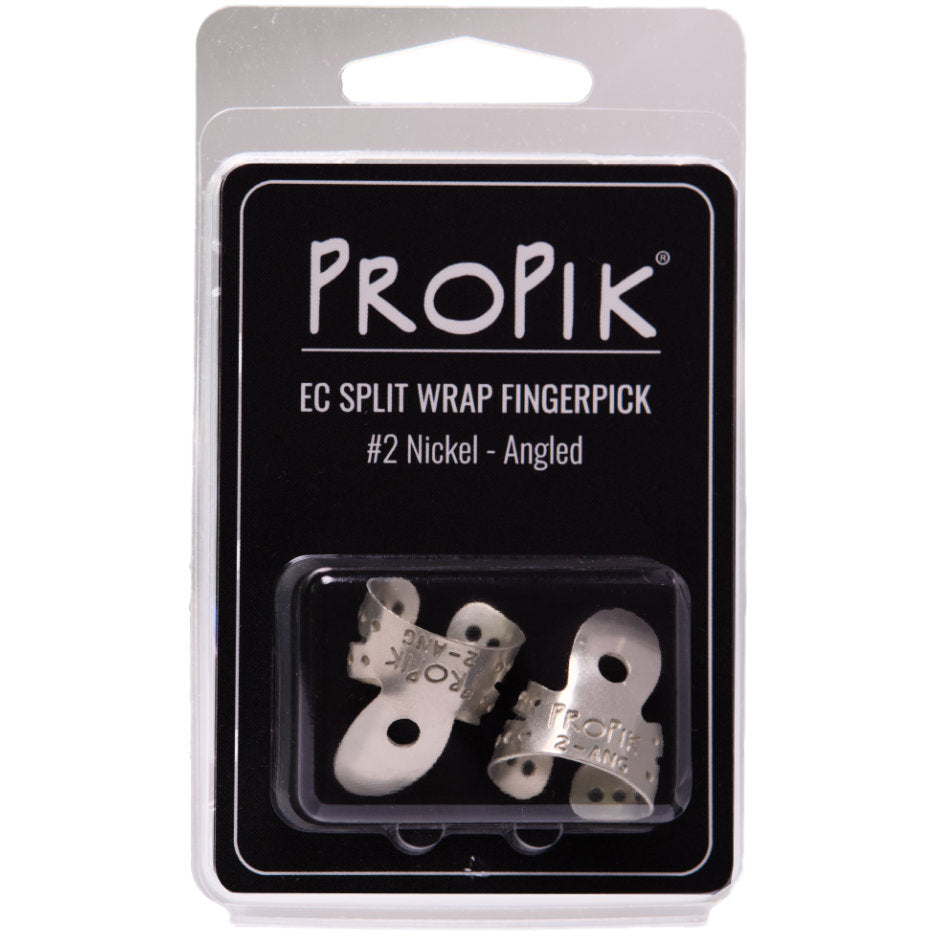 Propik EC Split Wrap #2 Angled Nickel Fingerpick - 2 Pack