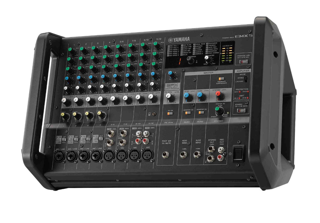 Yamaha EMX5 12-Input Stereo Powered Mixer w/ DSP Effects emx-5 - PRE OWNED