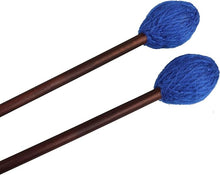 Load image into Gallery viewer, Yarn Wound Mallet: 16” Maple &amp; Rattan Handle 15/16” Head
