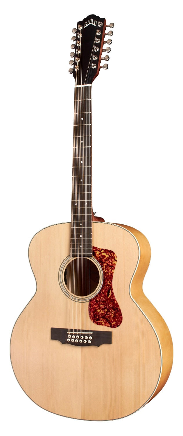 Guild F-2512E Maple Blond Jumbo Body 12-String Acoustic-Electric Guitar - Natural
