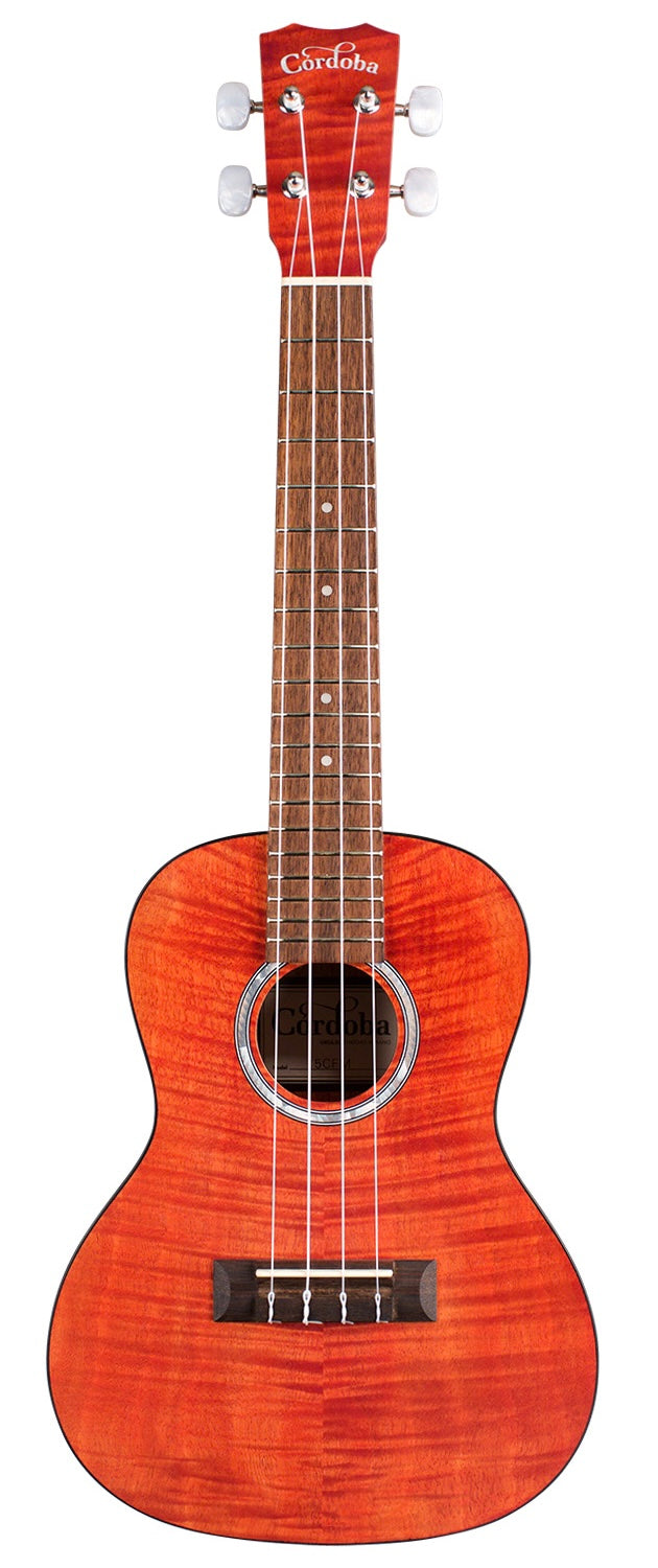 Cordoba 15CFM Rose Red Concert Ukulele-(8310207676671)