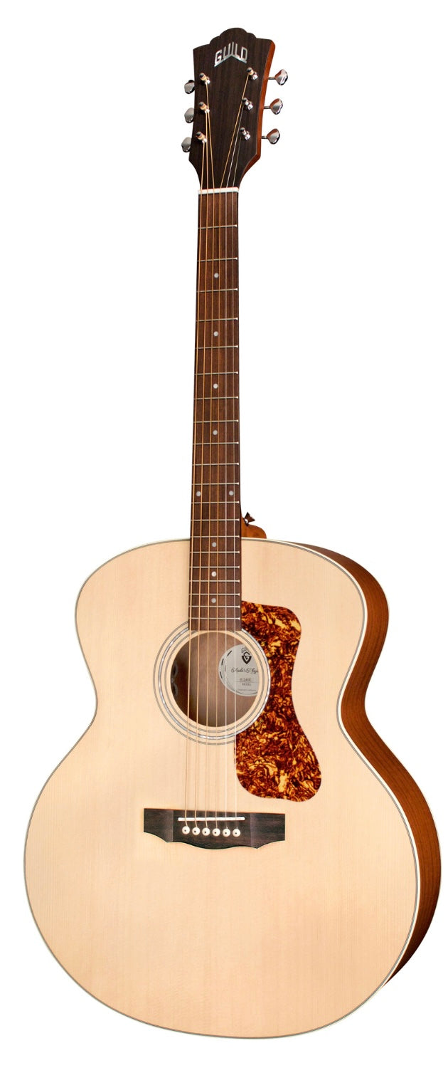Guild F-240E Natural Westerly Collection 200 Archback 6-String RH Jumbo Acoustic Electric Guitar