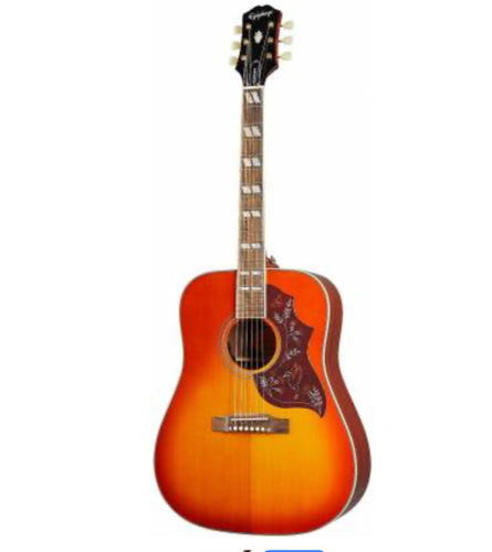 Epiphone IGMTHBCHGH Inspired by Gibson Masterbilt Hummingbird 6-String RH Acoustic Electric Guitar-Aged Cherry Burst-(8310262661375)