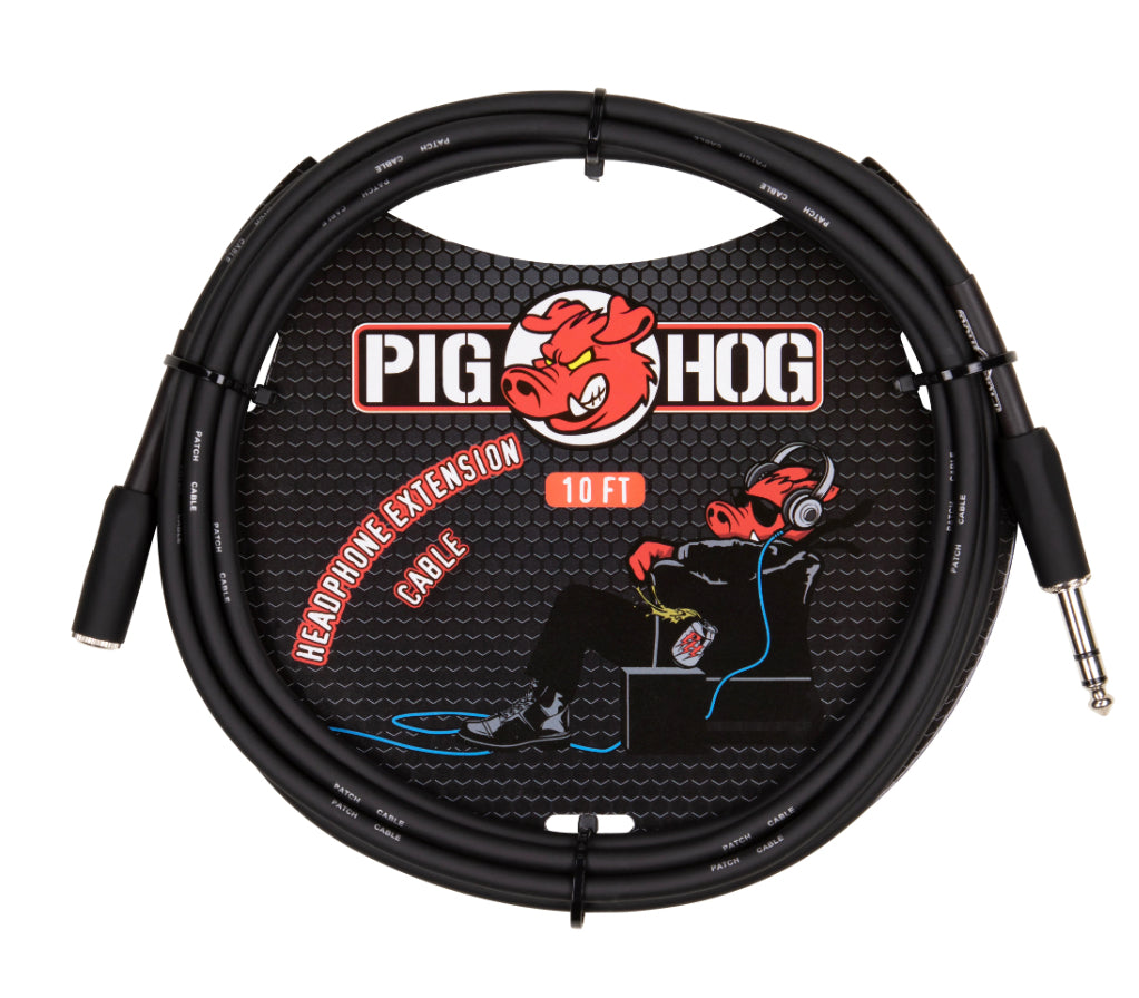 PIG HOG SOLUTIONS - PHX1435-10 - 10FT HEADPHONE EXTENSION CABLE, 1/4