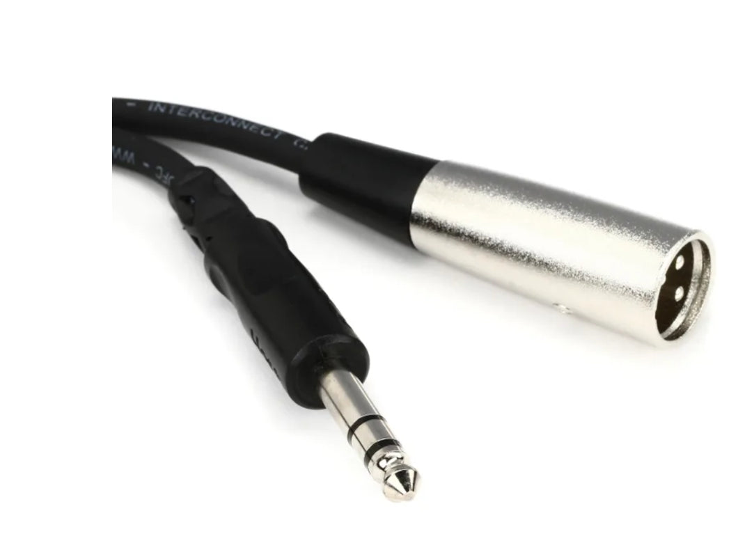 Hosa STX-110M 1/4 inch TRS Male to XLR Male Cable - 10 foot