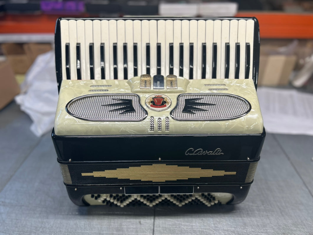 G. Cavalli Accordion 120 Bass, 41 Keys with Case & Straps, MADE In ITALY - Pre Owned