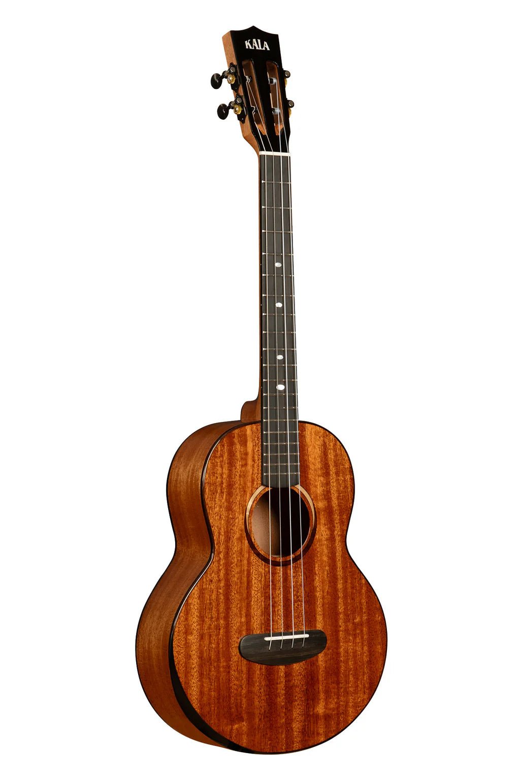 Kala Contour All Solid Gloss Mahogany Baritone Ukulele w/ Deluxe Bag - See Description