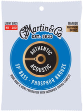 Load image into Gallery viewer, Martin Authentic  SP® 4 String Acoustic Bass Guitar Strings, 92/8 Phosphor Bronze
