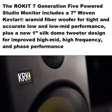 Load image into Gallery viewer, KRK RP7-G5 Rokit Generation 5 Active Studio Monitors - 7&quot; (NEW!) with Protective Speaker Grilles
