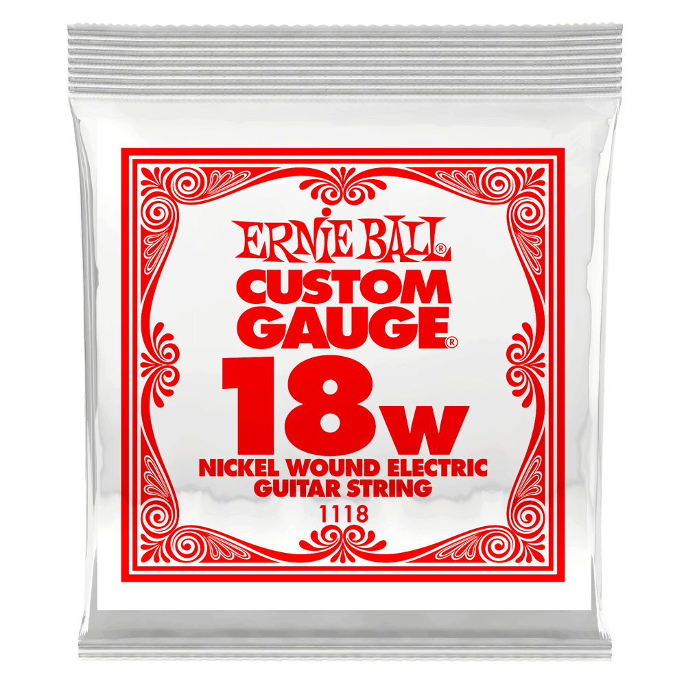 Ernie Ball Nickel Wound Electric Guitar String Single - Gauges 18 - 58