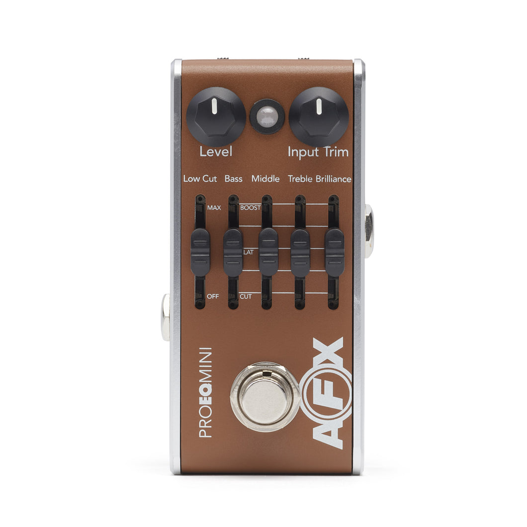Fishman PRO-AFX-EQ2 AFX Pro EQ Mini Acoustic Guitar Preamp & EQ Pedal
