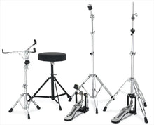 Load image into Gallery viewer, Gretsch Drums Energy 5-Piece Drum Set with Hardware Package &amp; Cymbals - Grey Steel
