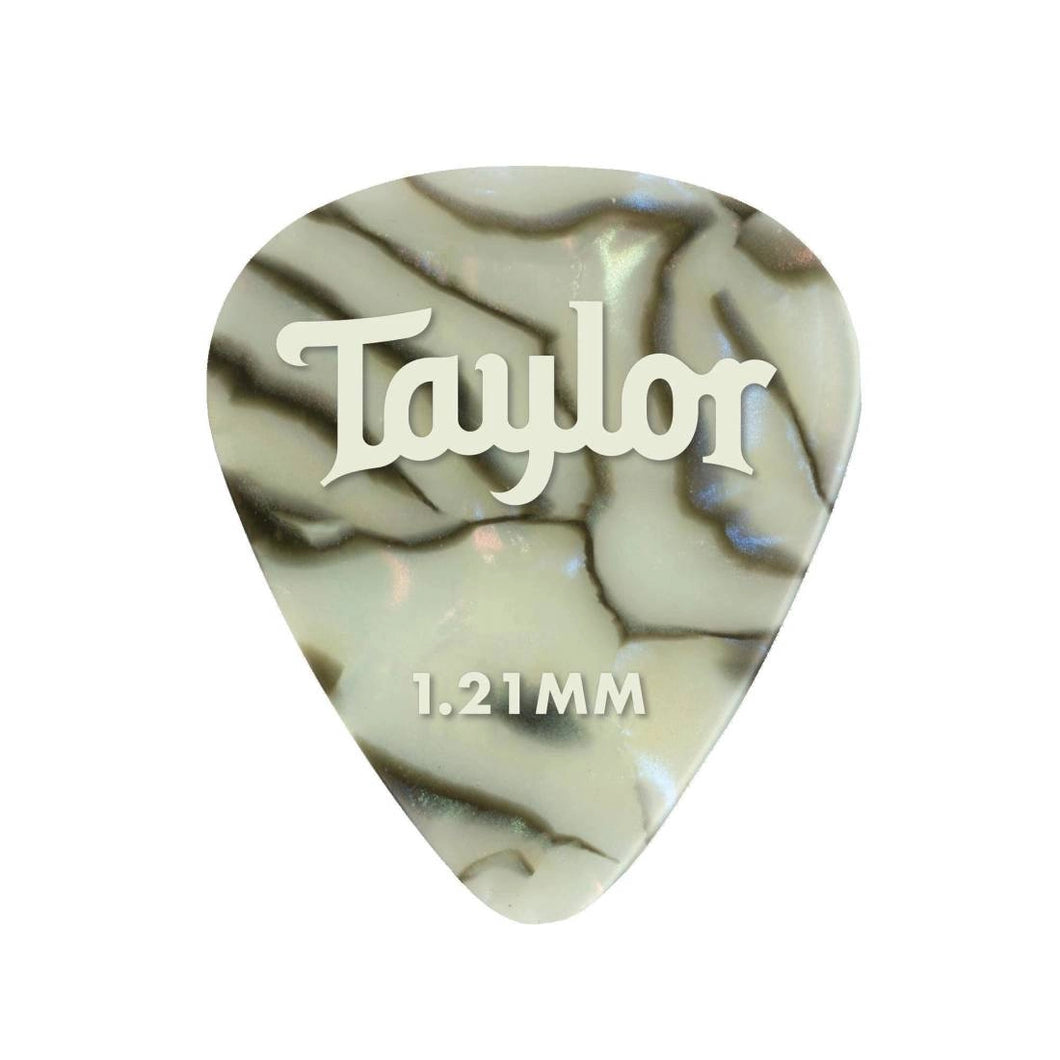 Taylor Picks - Celluloid 351, Abalone, 1.21 mm, 12 Pack