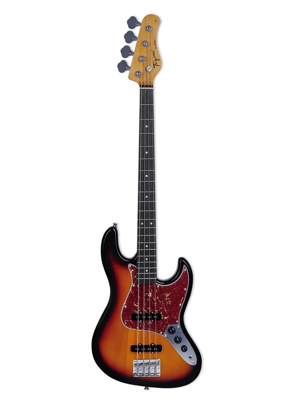 Tagima TW 73 4 FRETLESS-SB-DF/TT Fretless Electric Bass Guitar (Sunburst)