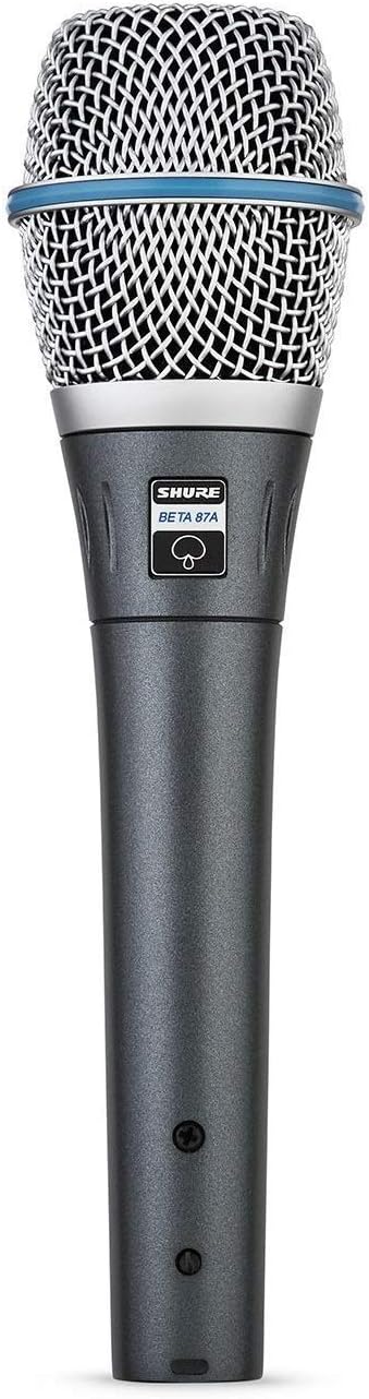 Shure BETA 87A Studio Grade Vocal Microphone with Built-in Pop Filter