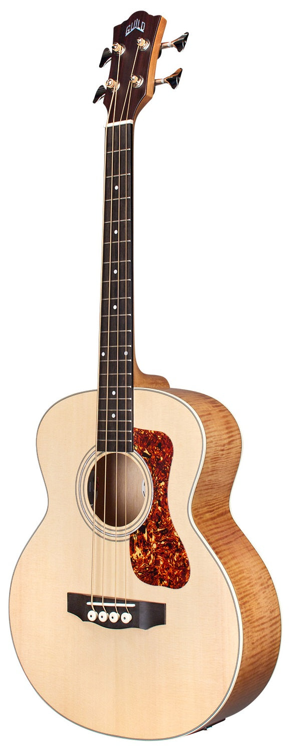 Guild Jumbo Junior Flamed Maple Acoustic-electric Bass Guitar - Antique Blonde Satin