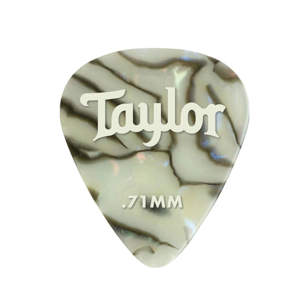 Taylor Picks - Celluloid 351, Abalone, .71 mm, 12 Pack