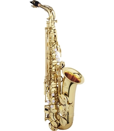 Jupiter 500 Series Gold Lacquer Alto Saxophone: Beginner Instrument, Rich Tone, Durable Craftsmanship