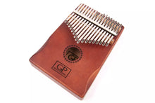 Load image into Gallery viewer, Kalimba Large 17 Keys Semi Hollow Body Made of Solid Mahogany Wood with Carrying Bag, Tuning Key and more
