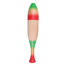 Charger l&#39;image dans la galerie, Guiro en bois : forme de poisson de grande taille avec bâton en bois 
