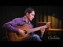 Charger et lire la vidéo dans la visionneuse de la Galerie, Cordoba C4-CE Edge Burst Cutaway Electric Classical Guitar with Fishman Presys VT Pickup
