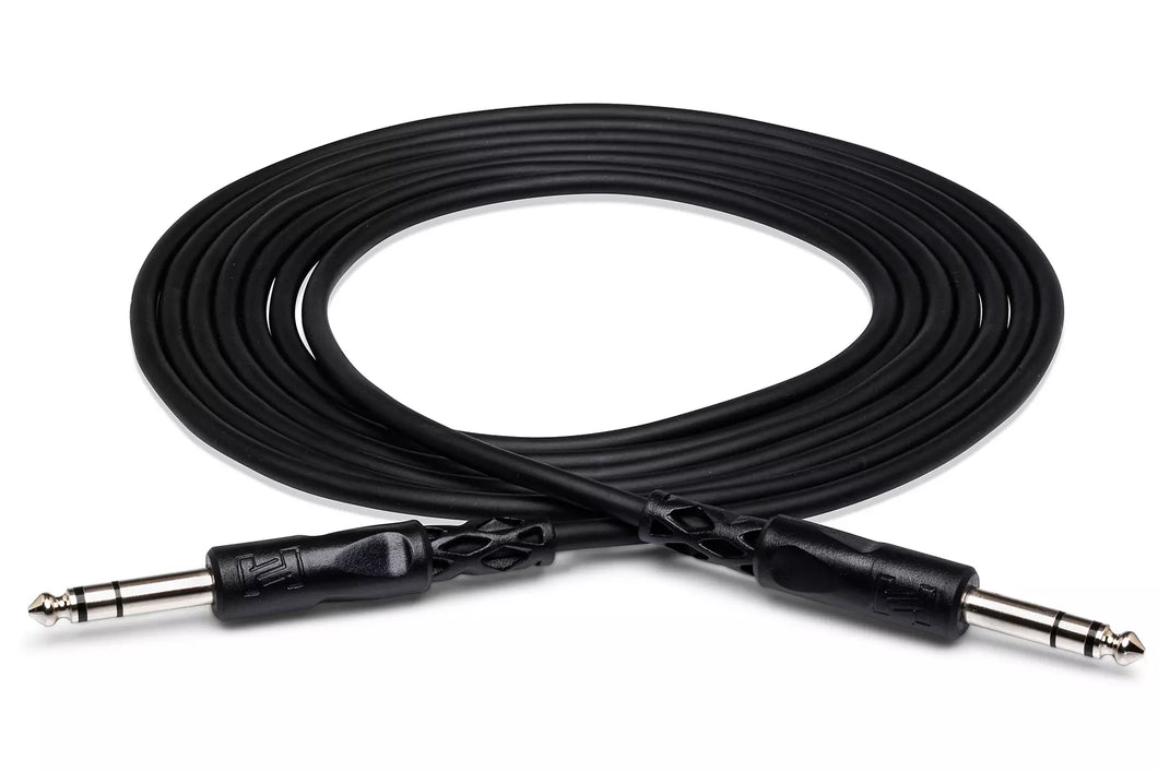 Hosa Single Cable, Stereo 1/4'' TRS Male to 1/4