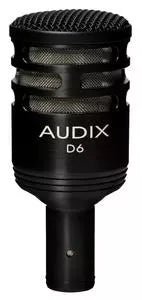 Audix D6 Dynamic Kick Drum Mic with Clip - Open Box - No Packaging - Like NEW