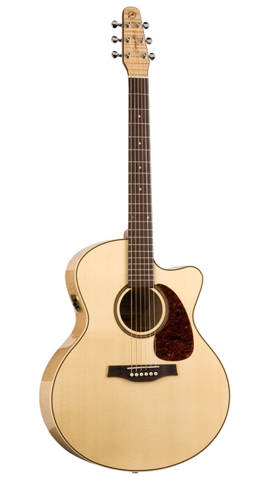 Seagull 032471 / 051960 Performer CW Cutaway Mini Jumbo HG QIT Acoustic Electric with Carrying Bag MADE In CANADA